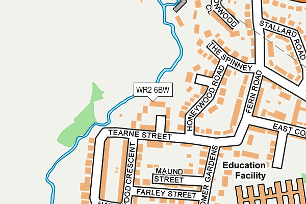 WR2 6BW map - OS OpenMap – Local (Ordnance Survey) WR2 6BW map - OS OpenMap – Local (Ordnance Survey)