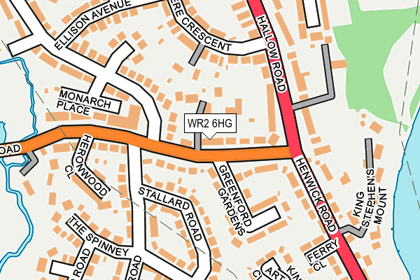 WR2 6HG map - OS OpenMap – Local (Ordnance Survey) WR2 6HG map - OS OpenMap – Local (Ordnance Survey)