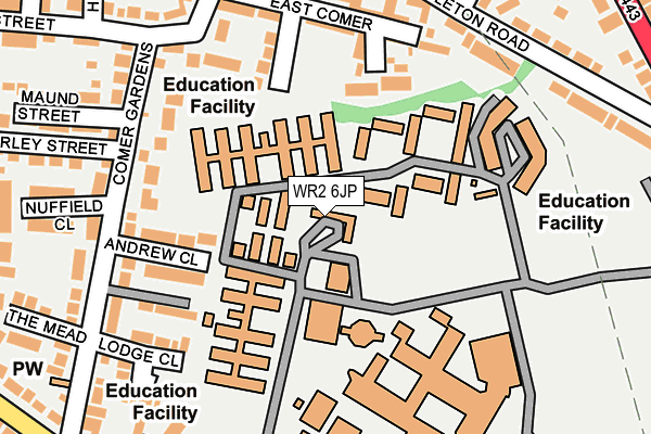 WR2 6JP map - OS OpenMap – Local (Ordnance Survey) WR2 6JP map - OS OpenMap – Local (Ordnance Survey)