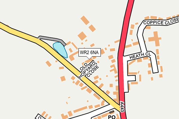 WR2 6NA map - OS OpenMap – Local (Ordnance Survey) WR2 6NA map - OS OpenMap – Local (Ordnance Survey)