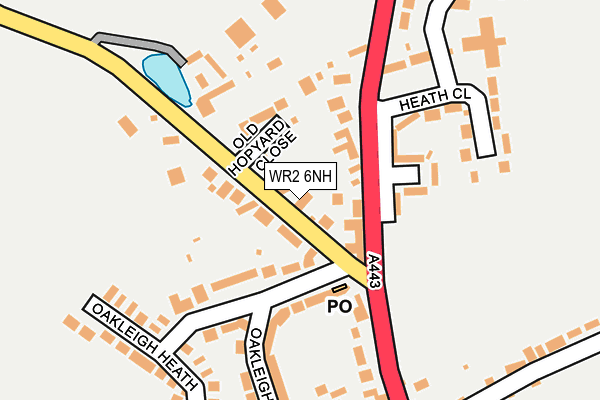 WR2 6NH map - OS OpenMap – Local (Ordnance Survey) WR2 6NH map - OS OpenMap – Local (Ordnance Survey)