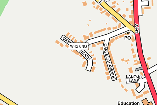 WR2 6NQ map - OS OpenMap – Local (Ordnance Survey) WR2 6NQ map - OS OpenMap – Local (Ordnance Survey)