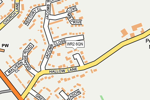 WR2 6QN map - OS OpenMap – Local (Ordnance Survey) WR2 6QN map - OS OpenMap – Local (Ordnance Survey)
