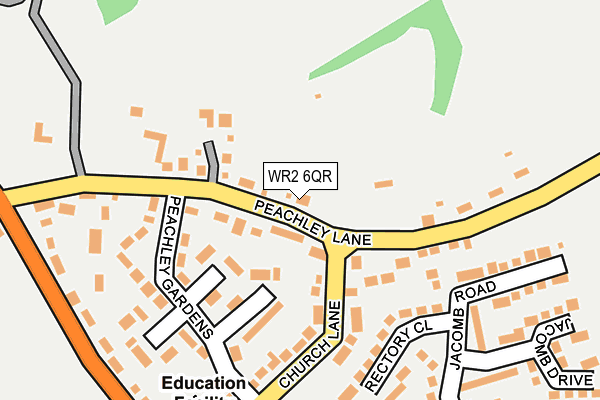 WR2 6QR map - OS OpenMap – Local (Ordnance Survey) WR2 6QR map - OS OpenMap – Local (Ordnance Survey)