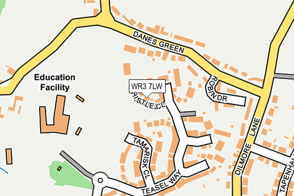 WR3 7LW map - OS OpenMap – Local (Ordnance Survey) WR3 7LW map - OS OpenMap – Local (Ordnance Survey)