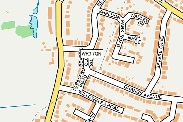 WR3 7QN map - OS OpenMap – Local (Ordnance Survey) WR3 7QN map - OS OpenMap – Local (Ordnance Survey)