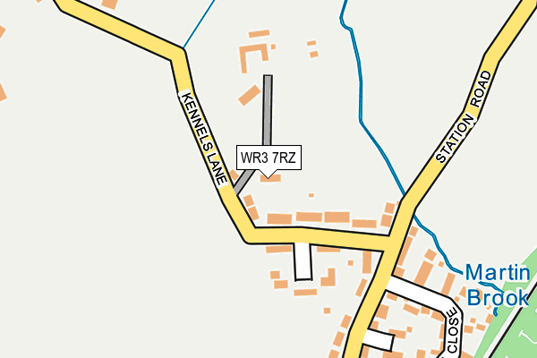 WR3 7RZ map - OS OpenMap – Local (Ordnance Survey) WR3 7RZ map - OS OpenMap – Local (Ordnance Survey)