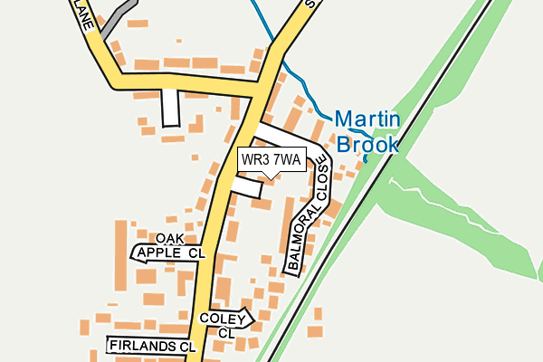 WR3 7WA map - OS OpenMap – Local (Ordnance Survey) WR3 7WA map - OS OpenMap – Local (Ordnance Survey)