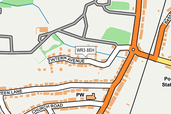WR3 8EH map - OS OpenMap – Local (Ordnance Survey) WR3 8EH map - OS OpenMap – Local (Ordnance Survey)