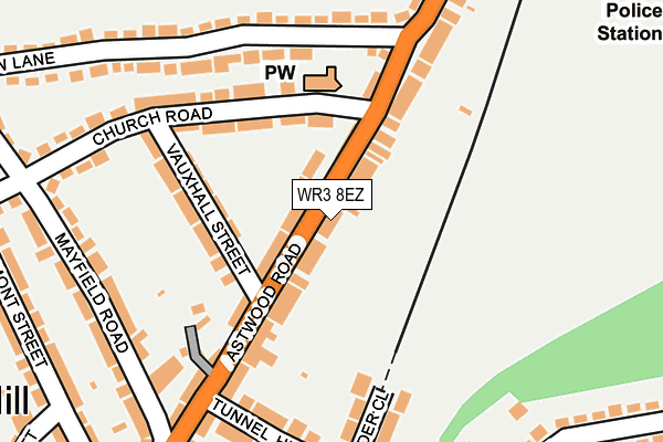 WR3 8EZ map - OS OpenMap – Local (Ordnance Survey) WR3 8EZ map - OS OpenMap – Local (Ordnance Survey)