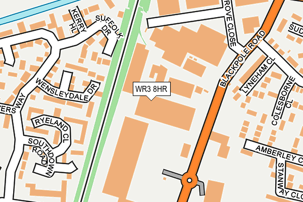 WR3 8HR map - OS OpenMap – Local (Ordnance Survey) WR3 8HR map - OS OpenMap – Local (Ordnance Survey)