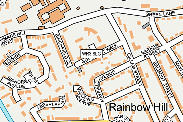 WR3 8LG map - OS OpenMap – Local (Ordnance Survey) WR3 8LG map - OS OpenMap – Local (Ordnance Survey)