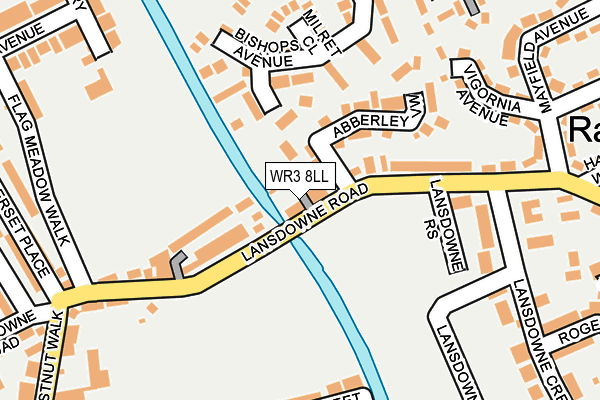 WR3 8LL map - OS OpenMap – Local (Ordnance Survey) WR3 8LL map - OS OpenMap – Local (Ordnance Survey)