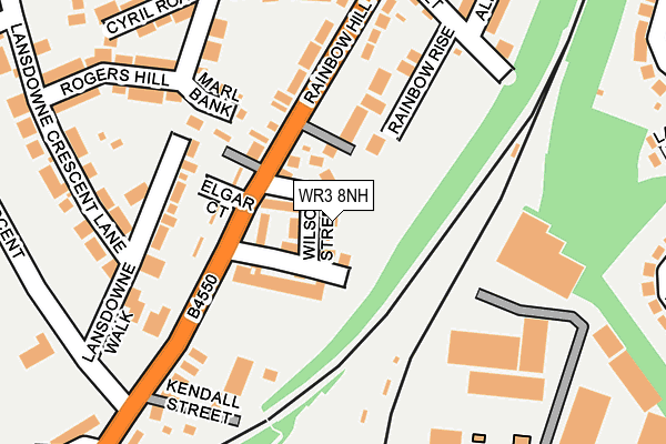 WR3 8NH map - OS OpenMap – Local (Ordnance Survey) WR3 8NH map - OS OpenMap – Local (Ordnance Survey)