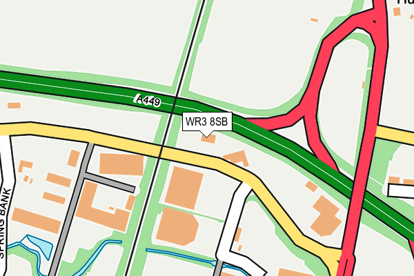WR3 8SB map - OS OpenMap – Local (Ordnance Survey) WR3 8SB map - OS OpenMap – Local (Ordnance Survey)