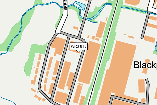 WR3 8TJ map - OS OpenMap – Local (Ordnance Survey) WR3 8TJ map - OS OpenMap – Local (Ordnance Survey)