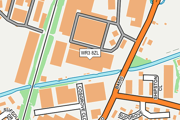 WR3 8ZL map - OS OpenMap – Local (Ordnance Survey) WR3 8ZL map - OS OpenMap – Local (Ordnance Survey)
