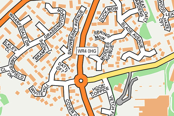 WR4 0HG map - OS OpenMap – Local (Ordnance Survey) WR4 0HG map - OS OpenMap – Local (Ordnance Survey)