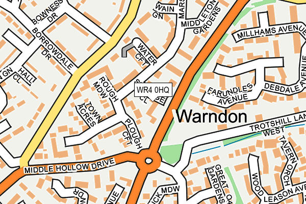 WR4 0HQ map - OS OpenMap – Local (Ordnance Survey) WR4 0HQ map - OS OpenMap – Local (Ordnance Survey)