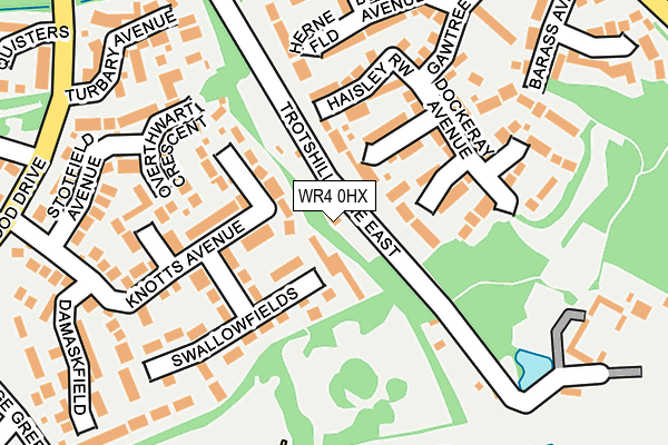 WR4 0HX map - OS OpenMap – Local (Ordnance Survey) WR4 0HX map - OS OpenMap – Local (Ordnance Survey)
