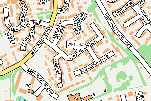 WR4 0HZ map - OS OpenMap – Local (Ordnance Survey) WR4 0HZ map - OS OpenMap – Local (Ordnance Survey)