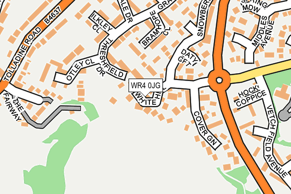 WR4 0JG map - OS OpenMap – Local (Ordnance Survey) WR4 0JG map - OS OpenMap – Local (Ordnance Survey)