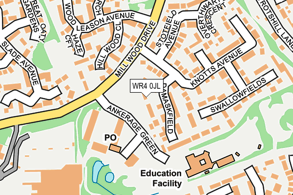WR4 0JL map - OS OpenMap – Local (Ordnance Survey) WR4 0JL map - OS OpenMap – Local (Ordnance Survey)