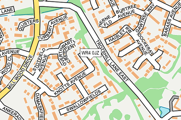 WR4 0JZ map - OS OpenMap – Local (Ordnance Survey) WR4 0JZ map - OS OpenMap – Local (Ordnance Survey)