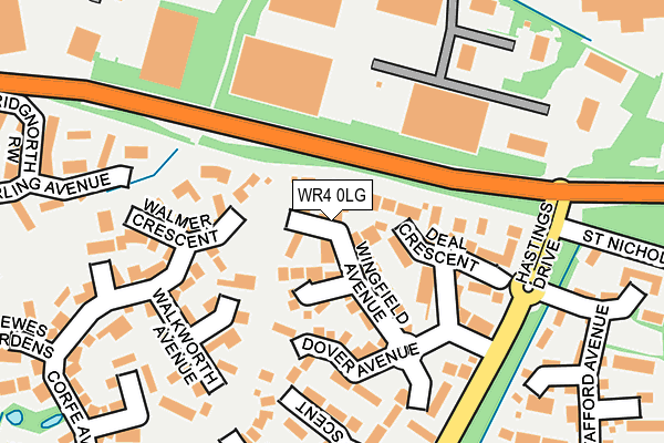 WR4 0LG map - OS OpenMap – Local (Ordnance Survey) WR4 0LG map - OS OpenMap – Local (Ordnance Survey)