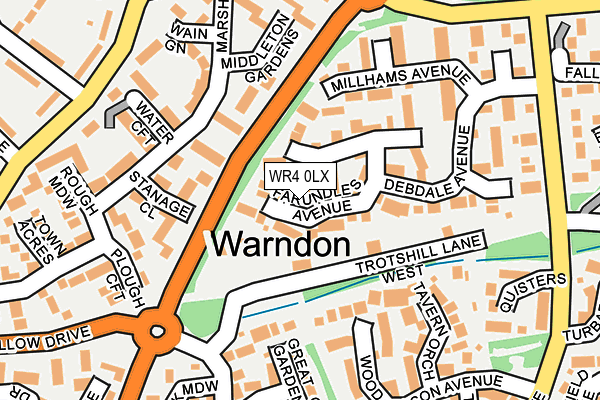 WR4 0LX map - OS OpenMap – Local (Ordnance Survey) WR4 0LX map - OS OpenMap – Local (Ordnance Survey)