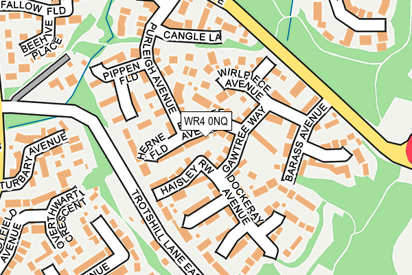 WR4 0NQ map - OS OpenMap – Local (Ordnance Survey) WR4 0NQ map - OS OpenMap – Local (Ordnance Survey)