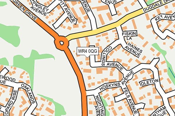 WR4 0QG map - OS OpenMap – Local (Ordnance Survey) WR4 0QG map - OS OpenMap – Local (Ordnance Survey)