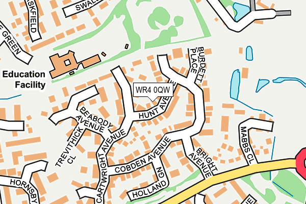 WR4 0QW map - OS OpenMap – Local (Ordnance Survey) WR4 0QW map - OS OpenMap – Local (Ordnance Survey)