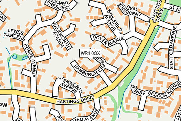 WR4 0QX map - OS OpenMap – Local (Ordnance Survey) WR4 0QX map - OS OpenMap – Local (Ordnance Survey)