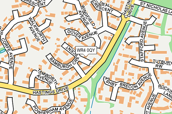 WR4 0QY map - OS OpenMap – Local (Ordnance Survey) WR4 0QY map - OS OpenMap – Local (Ordnance Survey)