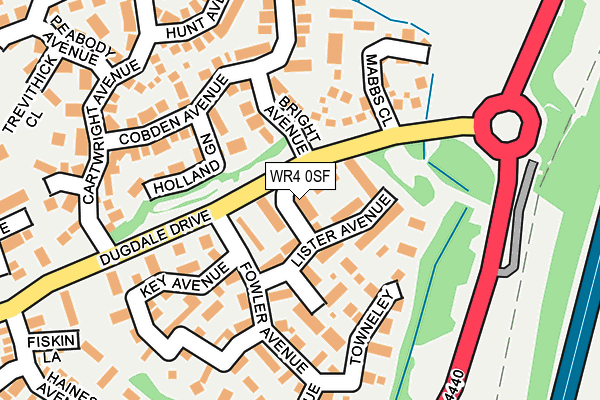WR4 0SF map - OS OpenMap – Local (Ordnance Survey) WR4 0SF map - OS OpenMap – Local (Ordnance Survey)
