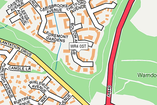 WR4 0ST map - OS OpenMap – Local (Ordnance Survey) WR4 0ST map - OS OpenMap – Local (Ordnance Survey)