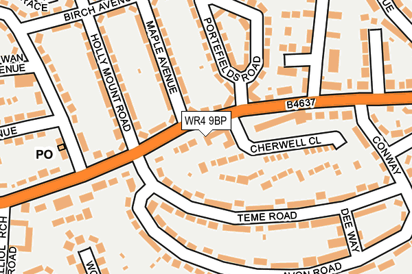 WR4 9BP map - OS OpenMap – Local (Ordnance Survey) WR4 9BP map - OS OpenMap – Local (Ordnance Survey)