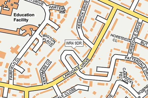 WR4 9DR map - OS OpenMap – Local (Ordnance Survey) WR4 9DR map - OS OpenMap – Local (Ordnance Survey)
