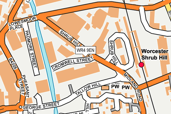 WR4 9EN map - OS OpenMap – Local (Ordnance Survey) WR4 9EN map - OS OpenMap – Local (Ordnance Survey)