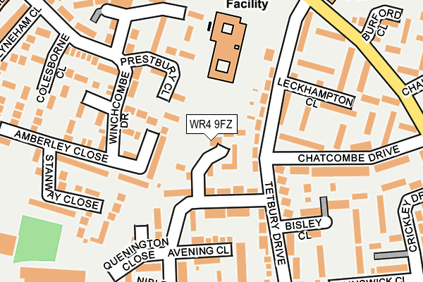 WR4 9FZ map - OS OpenMap – Local (Ordnance Survey) WR4 9FZ map - OS OpenMap – Local (Ordnance Survey)
