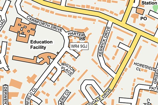 WR4 9GJ map - OS OpenMap – Local (Ordnance Survey) WR4 9GJ map - OS OpenMap – Local (Ordnance Survey)