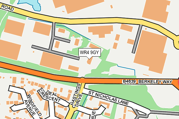 WR4 9GY map - OS OpenMap – Local (Ordnance Survey) WR4 9GY map - OS OpenMap – Local (Ordnance Survey)