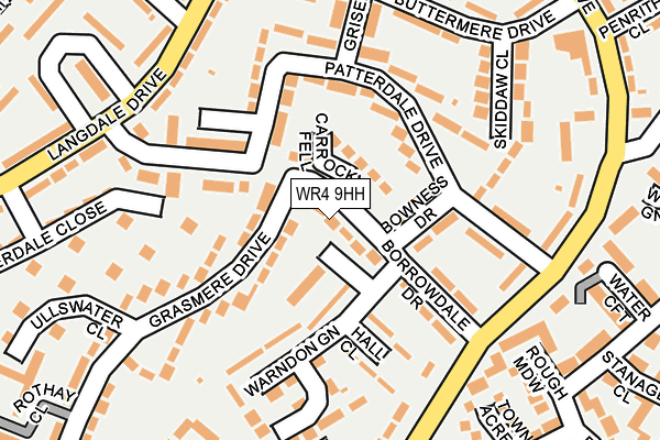 WR4 9HH map - OS OpenMap – Local (Ordnance Survey) WR4 9HH map - OS OpenMap – Local (Ordnance Survey)