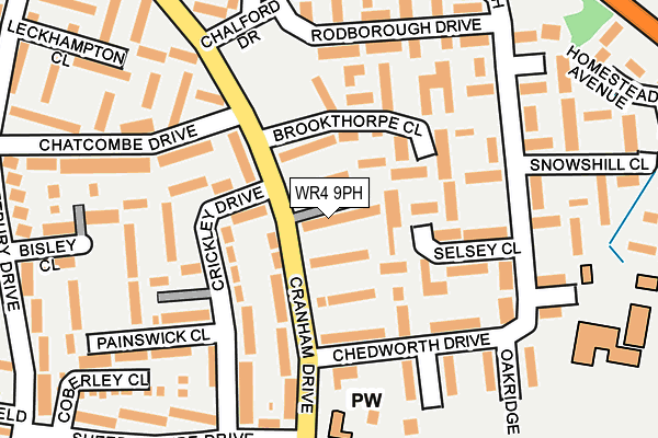 WR4 9PH map - OS OpenMap – Local (Ordnance Survey) WR4 9PH map - OS OpenMap – Local (Ordnance Survey)