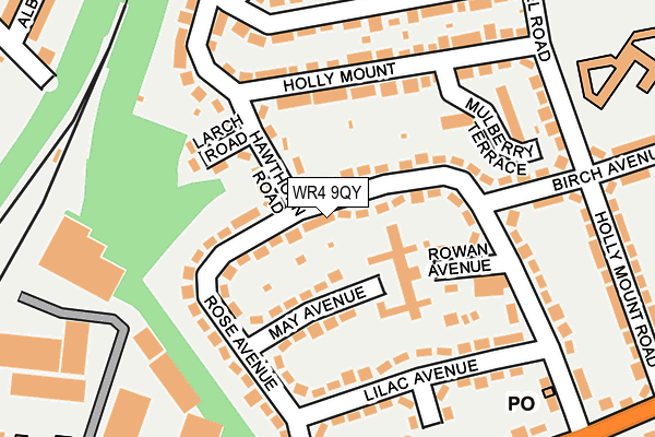 WR4 9QY map - OS OpenMap – Local (Ordnance Survey) WR4 9QY map - OS OpenMap – Local (Ordnance Survey)