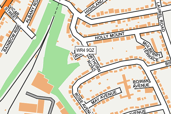 WR4 9QZ map - OS OpenMap – Local (Ordnance Survey)
