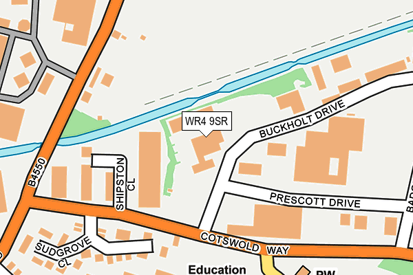 WR4 9SR map - OS OpenMap – Local (Ordnance Survey) WR4 9SR map - OS OpenMap – Local (Ordnance Survey)