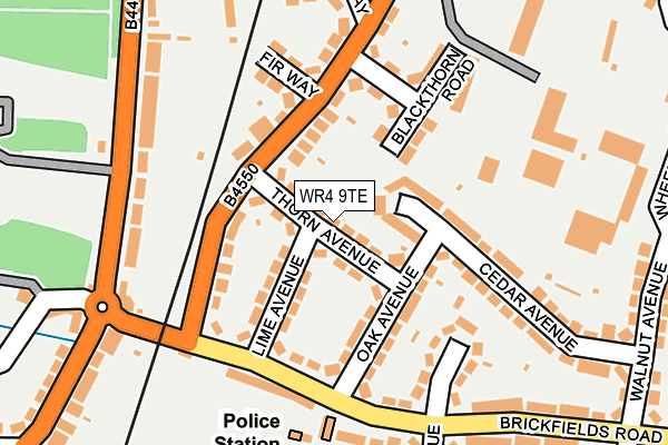 WR4 9TE map - OS OpenMap – Local (Ordnance Survey) WR4 9TE map - OS OpenMap – Local (Ordnance Survey)