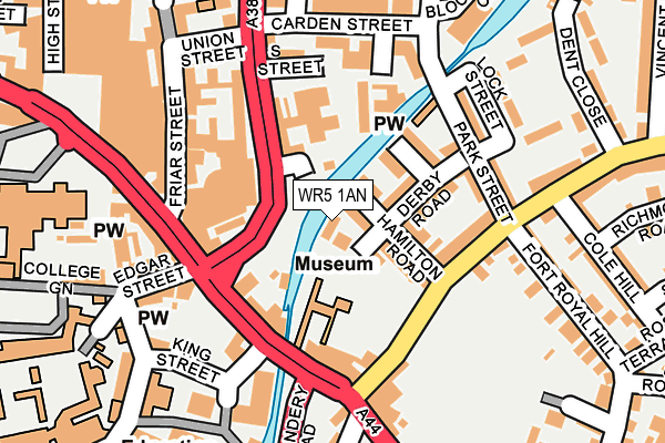 WR5 1AN map - OS OpenMap – Local (Ordnance Survey) WR5 1AN map - OS OpenMap – Local (Ordnance Survey)